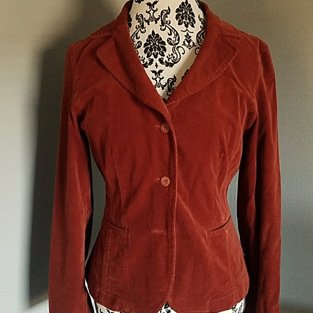 3 button Blazer rust Corduroy
